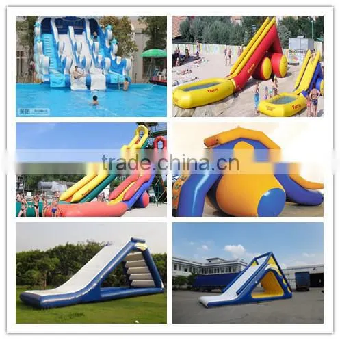inflatable slide water beach / inflatable water slide with pool
