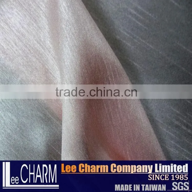 100% Polyester Satin Fabric for Bridal Dress in Pink Colour