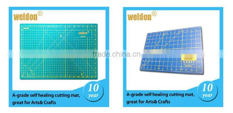 Weldon green 3 Layer non-slip flexible self healing rotary cutting mats