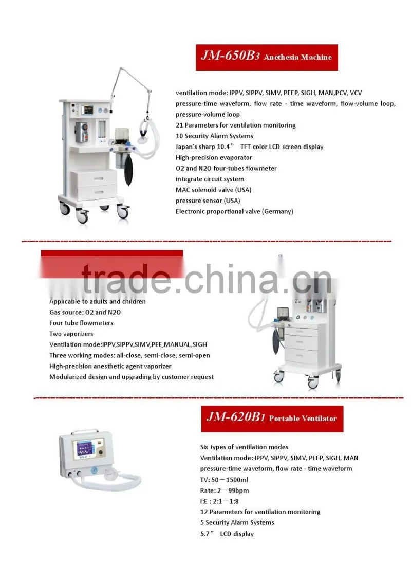anesthesia machine, Anethesia machine with oxygen regulator, Anesthesia machines