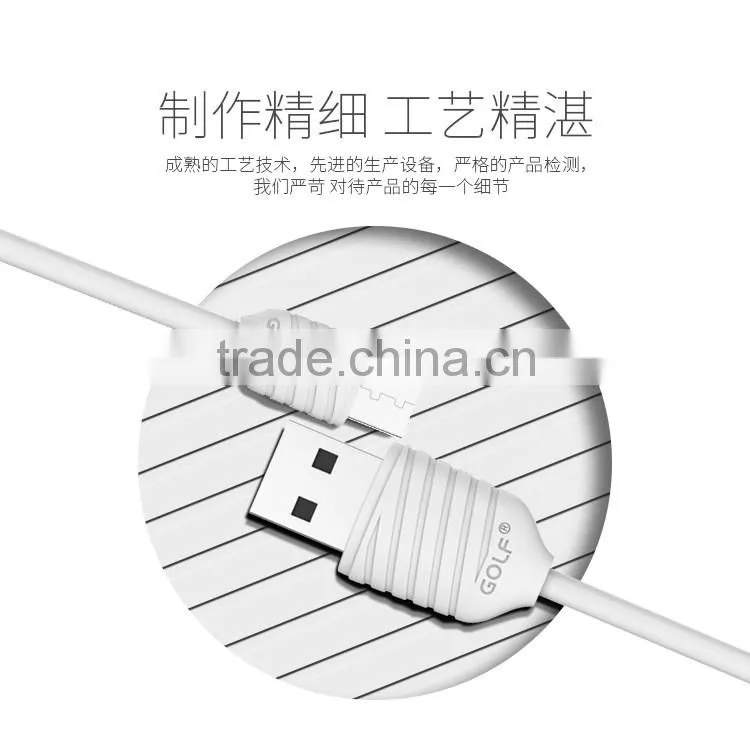 GOLF 2.1A Pineapple Series micro usb cable for android phone 1m quick charge and data pinepple cable for micro device