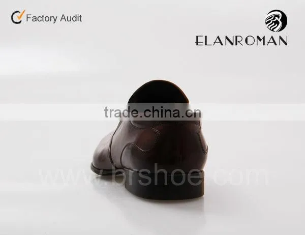 Concise style waxing cow leather shoes