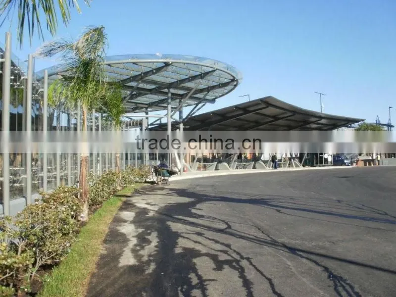Frameless Glass Wall with spider system for buildings with safety laminated glass
