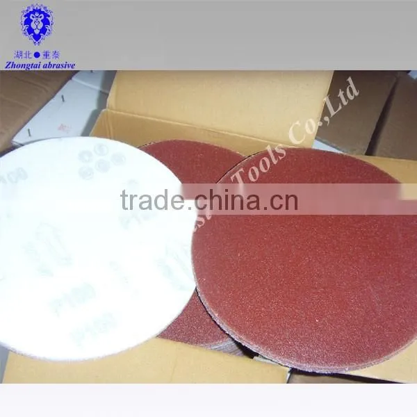 7" sanding disc with RED aluminum oxide