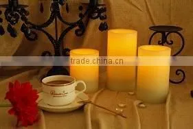 pillar scented wax LED Candle lights