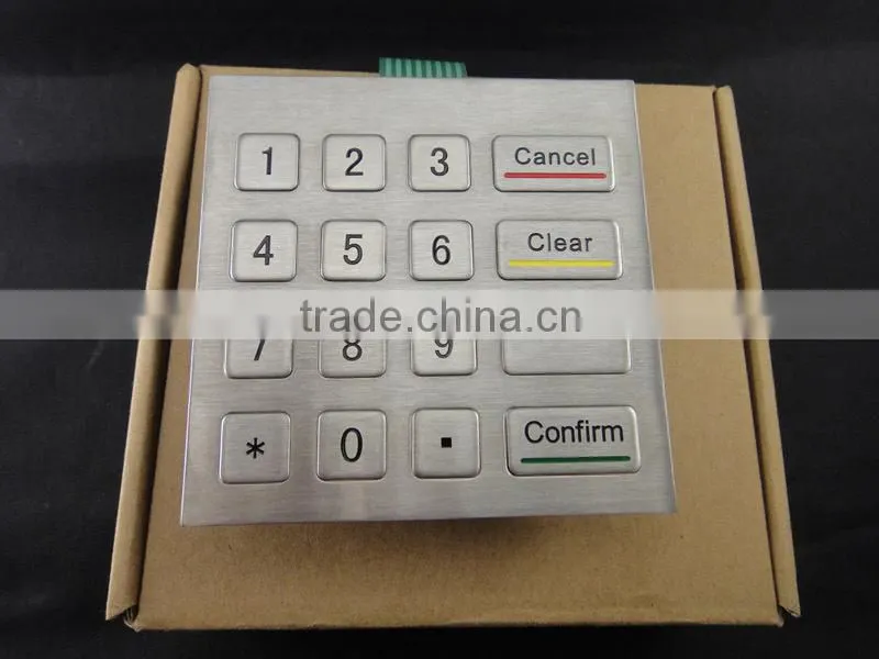 Manufacturer metal kiosk machine keypad bank self terminal keypad access safe keypad
