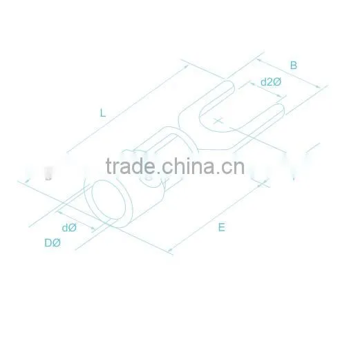 Brass or Copper furcate pre-insulating terminal