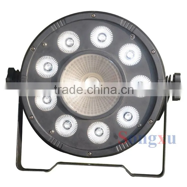 2015 newest 9x3w plus 1x30w high power cob led par lights led par 64 led par cans for christmas wedding stage