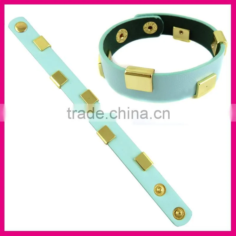 BR5015-3(1)gold leather bracelet wholesale alibaba gold member