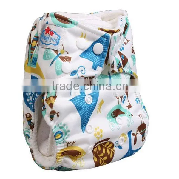 2012 October Newest Six Printed Patterns Baby Cloth Diaper Nappy