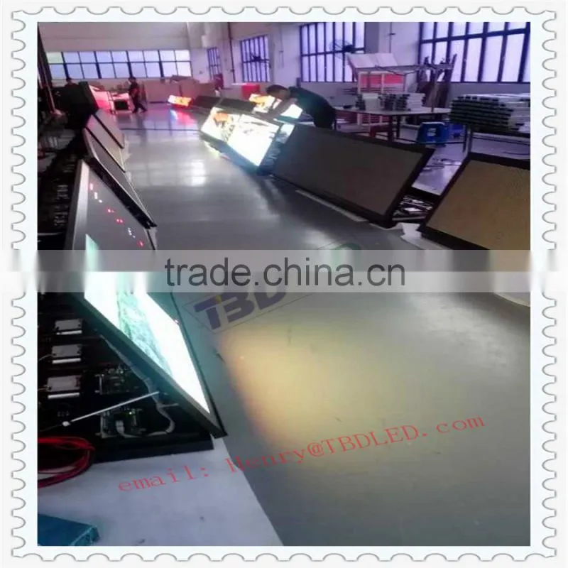 outdoor RGB P5 super bright LED taxi roof display screen with double-faced