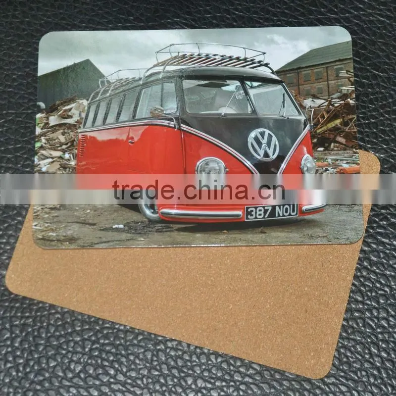new products for 2015 CMYK printed cork backed placemats/MDF placemats for promotion gift
