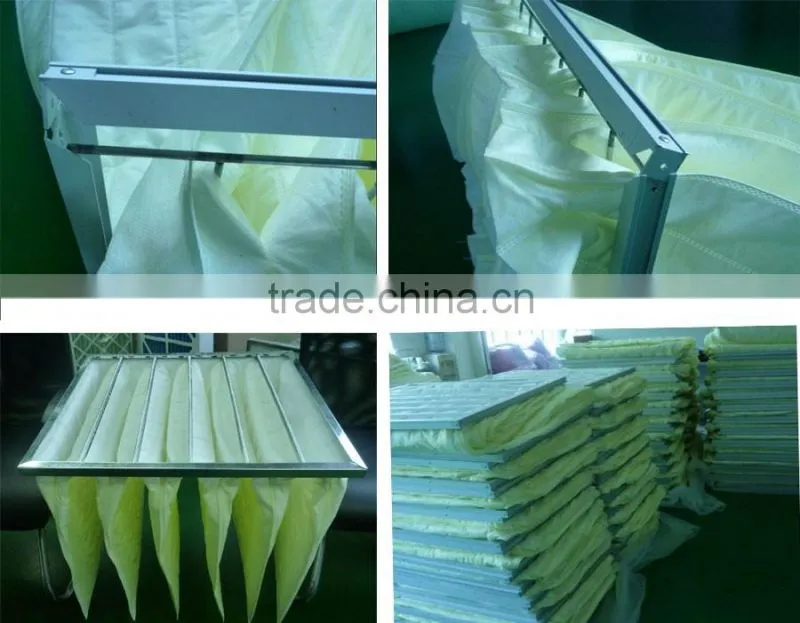 Nonwoven bag filter for industrial