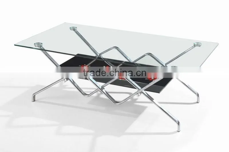 2015 OSHUJIAN bent glass coffee table SJ119