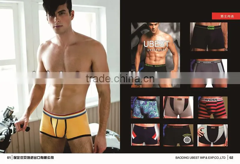 Custom underwear for man, bulk custom underwear, 95%cotton 5%elastic man underwear male boxer