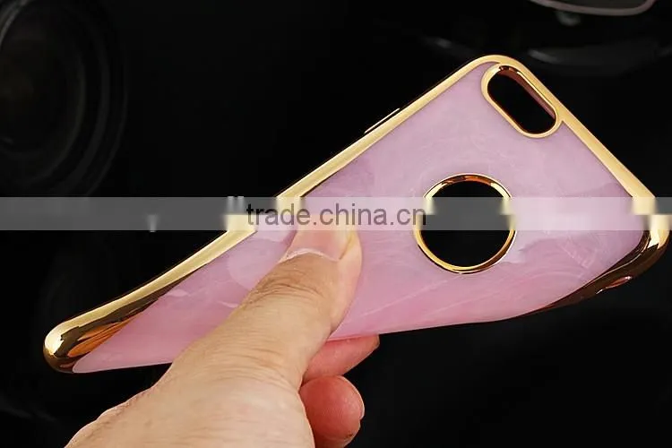 Slim Soft Granite Marble Grain TPU Silicon Back Case Cover For iPhone 6 6s Plus