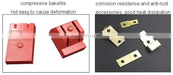 China supply three poles double throw 100A bakelite knife switch