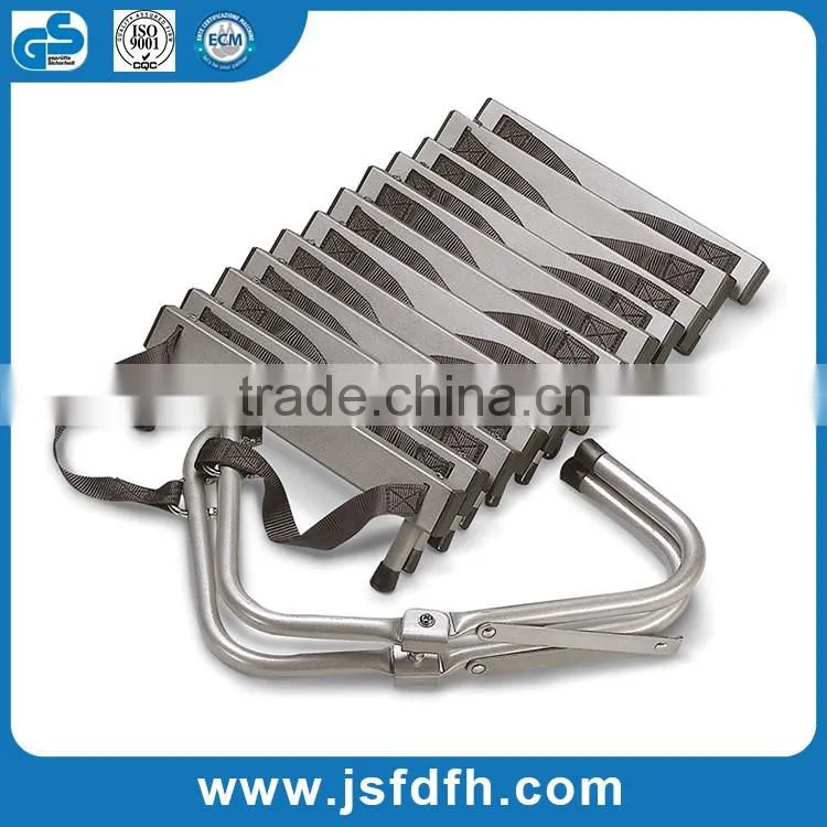 CE Certificated Safety Fire Escape Steel Ladder Folding Rescue Ladder With Cheapest Price
