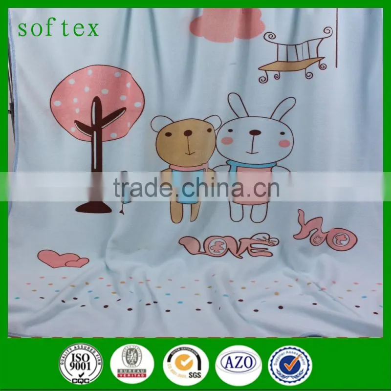 Good quality microfiber fabric printing bath towel,polyester and polyamide printing towel