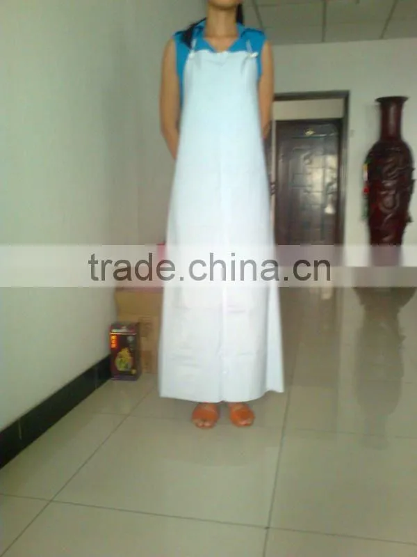 hot sale Customized washable PVC apron with Printed Logo