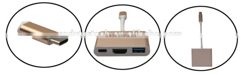 Type C to Type-C to USB 3.0 Adapter