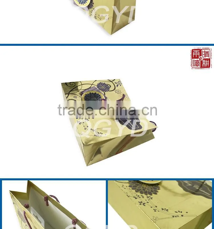 Custom packing products gift christmas bag art paper bag