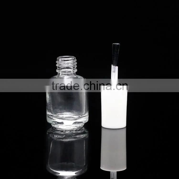 7ml empty small glass bottle nail polish glass bottle with brush