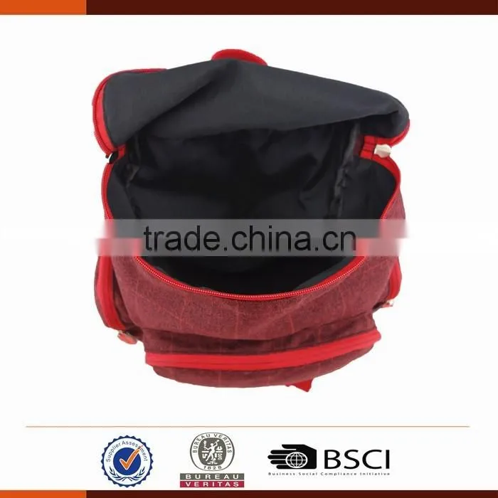 Customized Low MOQ Plaid Leisure Backpack For Student