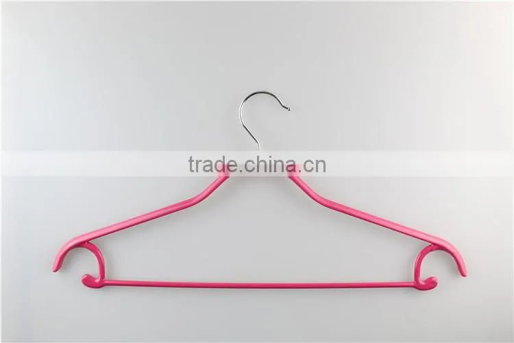 High Quality Plastic Coated Wire Pvc Coated Anti-Slip Metal Clothes Hanger