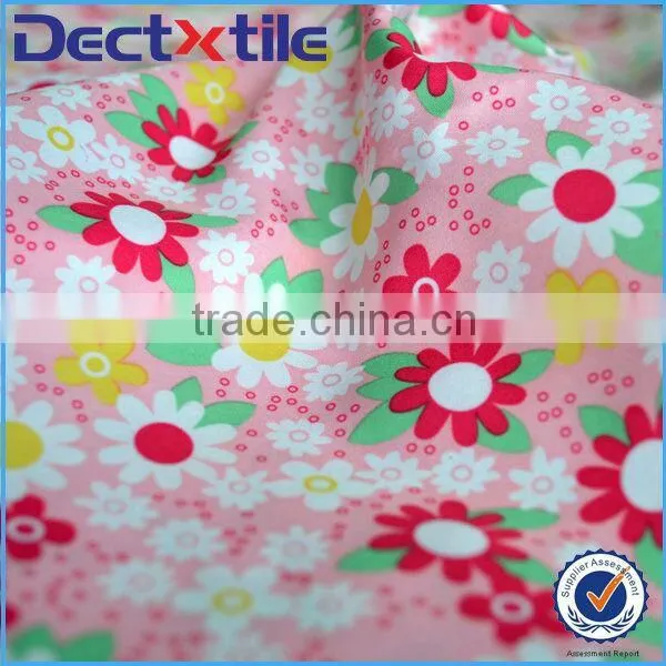 cute and kawaii printed polyester pongee fabric with printing on hot sale