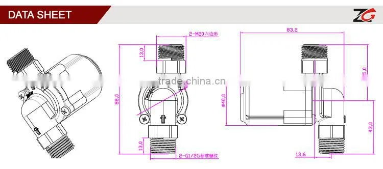 mini brushless dc solar water heater pump/DC Brushless Water Pump ZGP3505-1 (Aluminum completely)