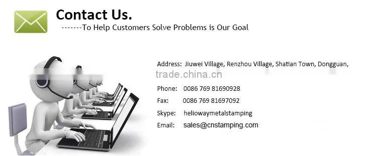 Custom bending process precise brass terminals