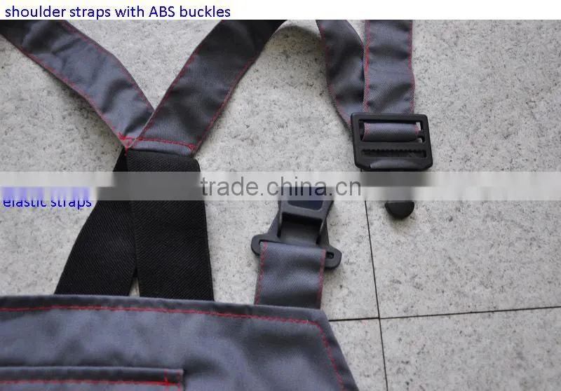 2014 Wholesale New High Quality Fashion Long Sleeves with Bib Pants European Labour Working Workwear
