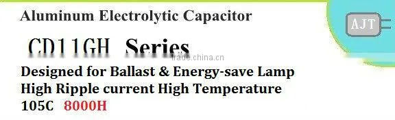 3.3uF 400v 10*16 8000H long life electrolytic capacitor