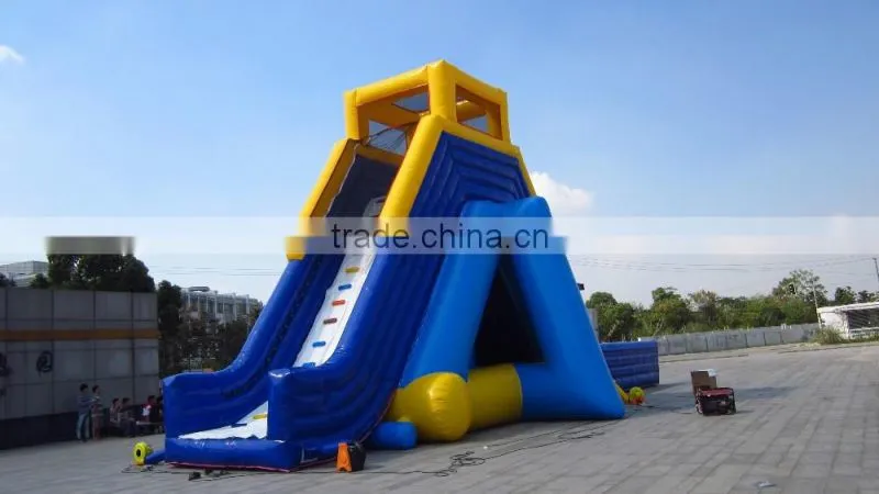 Lanqu high quality inflatable big water slide for sale