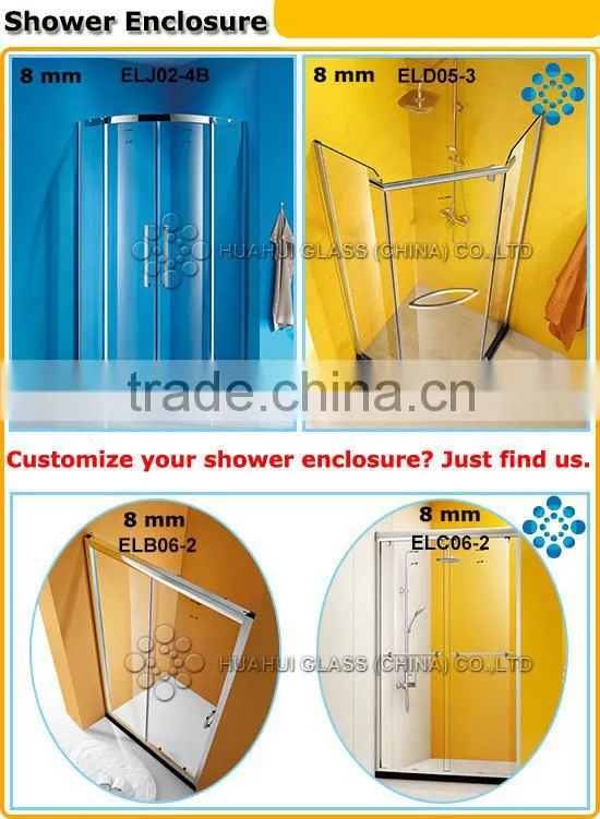 90*90 100*100 framed sliding glass arc shower screens