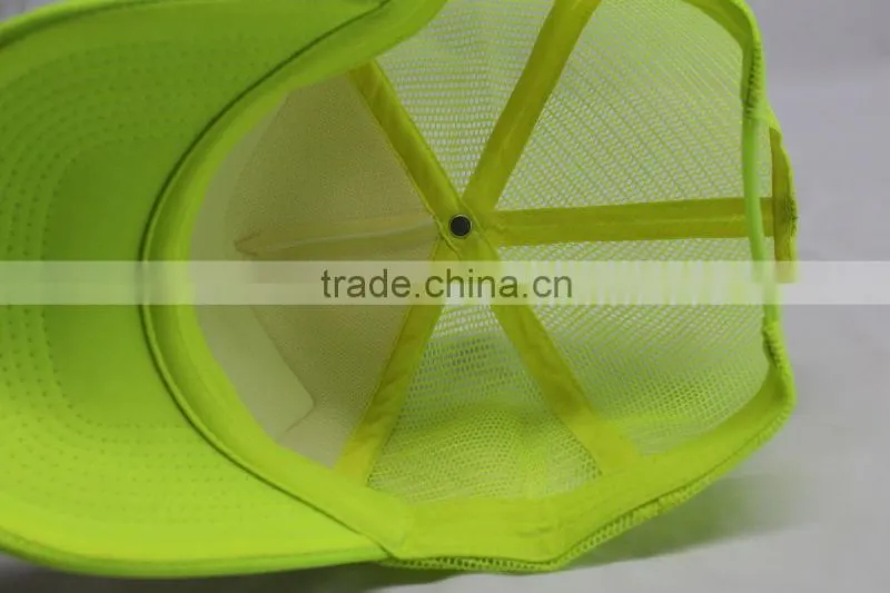 Top popular four color neon trucker cap with embroidery and applique