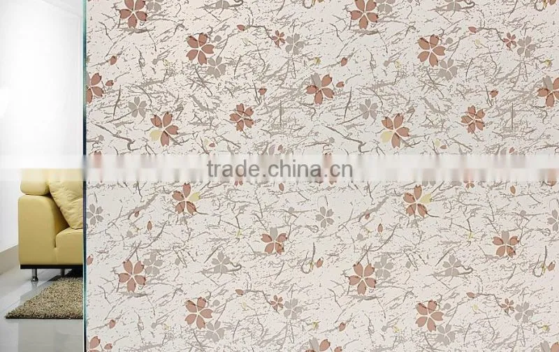 2D PVC decorative Foil Printing Static Decorative Stretch Film PVC decorative Foil Self adhesive window film