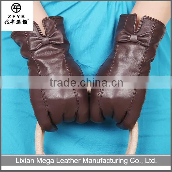 China wholesale custom Women Dress Leather Gloves Woman in alibaba