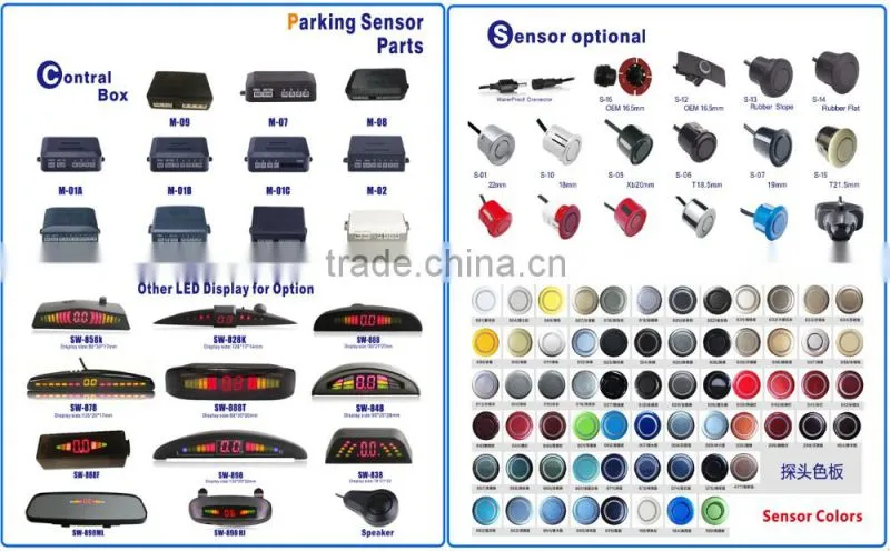 Hot selling car accessories blind spot electromagnetic parking sensor