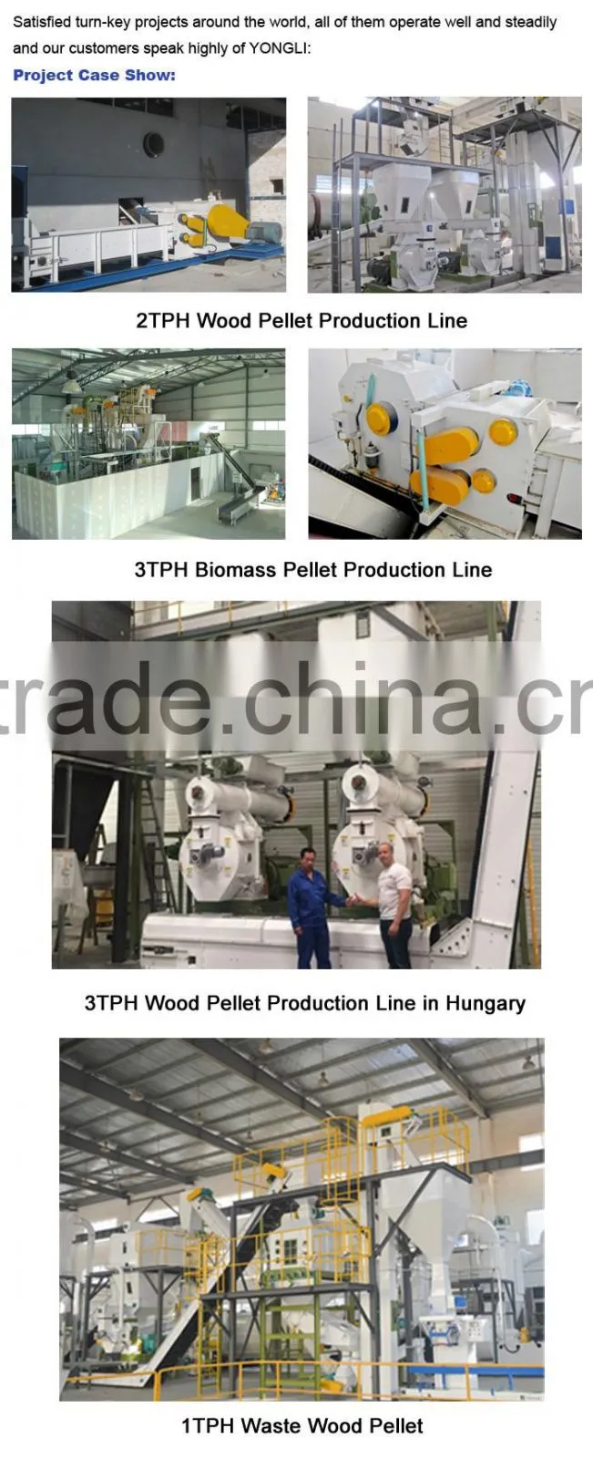 complete turn key project timber chipper machine with long service time