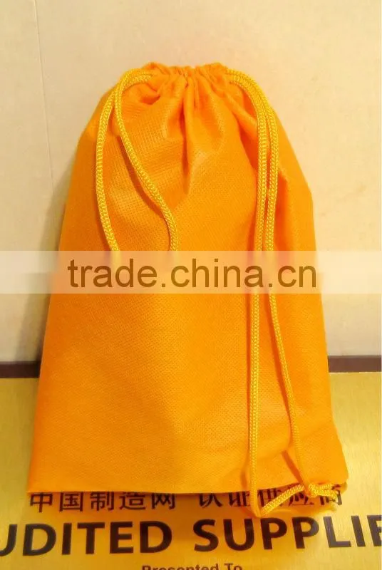 Promotional polyester drawstring bag