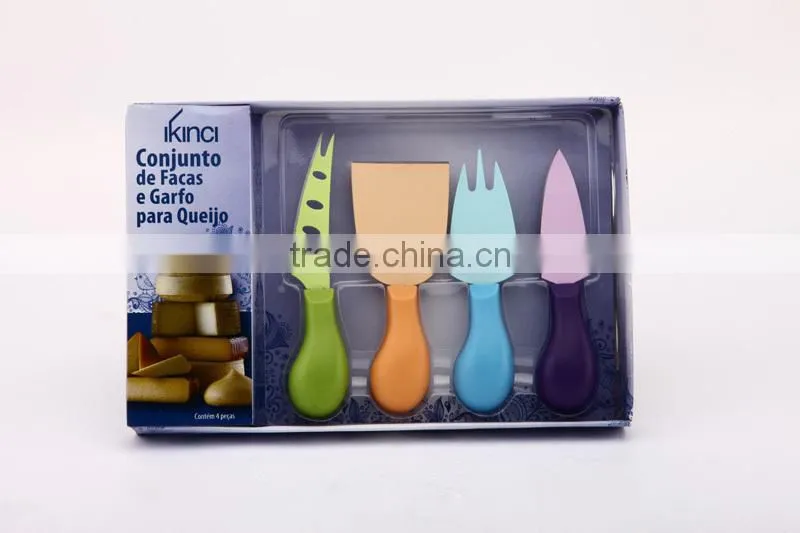 LFGB/FDA High quality and new product stainless steel cheese knife set