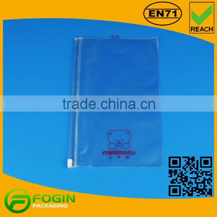 Transparent PVC Bag with zipper for cosmetic bags