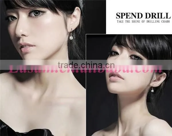 Fashion silver earring,new models zircon earrings