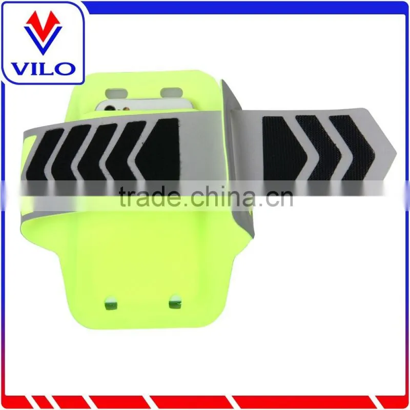 New Arrival Reflective Lycra Running Armband Case For iPhone 6 Sports Armband