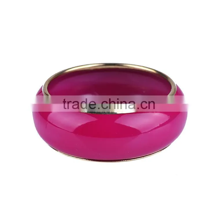 Free sample 2016 new design Coating craft plain stainless steel cuff bangle