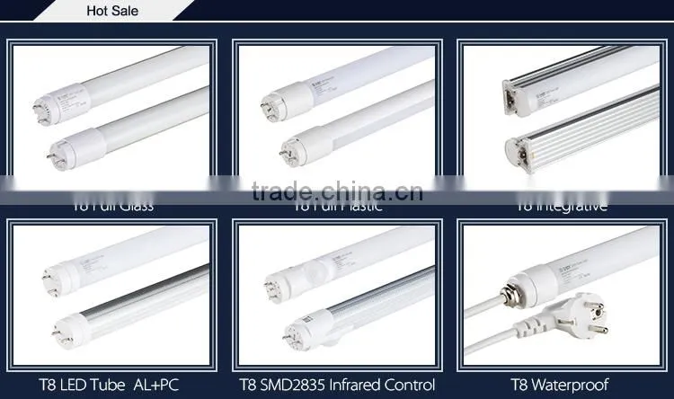TUV SAA CE approved 3 years warranty High lumen SMD 2835 10w 20w 25w 30w optional 120-130LM/W 10w T8 led tube with Rotatable cap