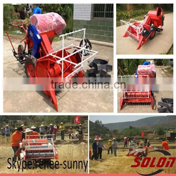 2014 Hot Selling Wheat and Rice Mini combine harvester with new designed appearance
