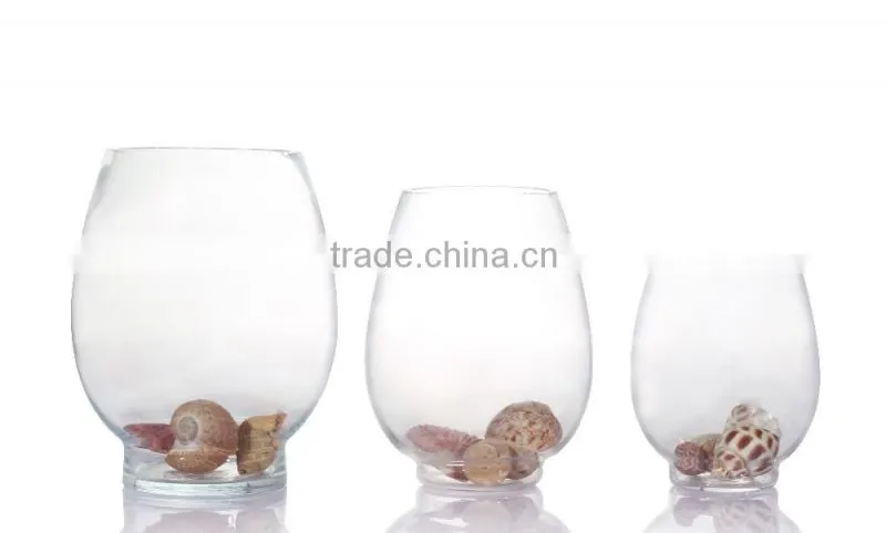 Hot Seller Glass Egg Shaped Fish Bowl